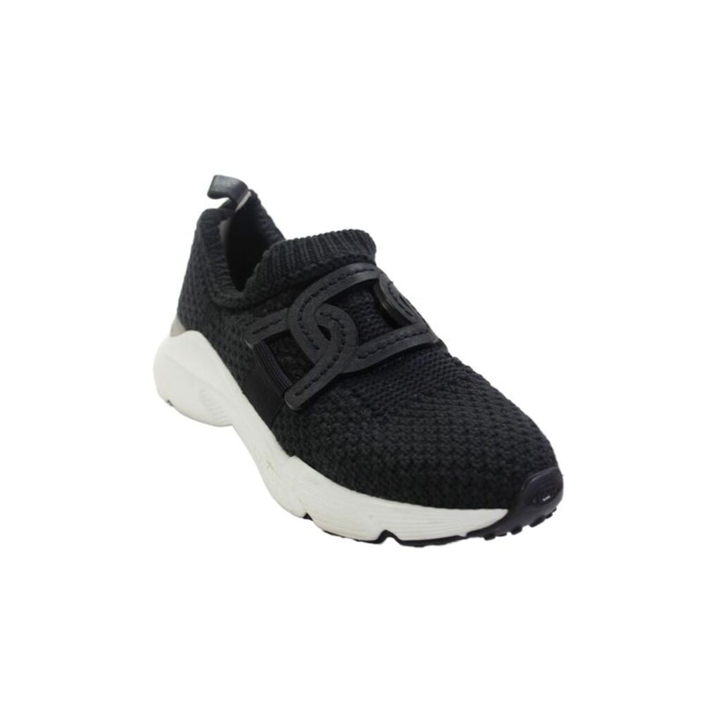 Tods Women's Women's Knit Slip-On Rubber Sole Sneakers Black Size 9.5